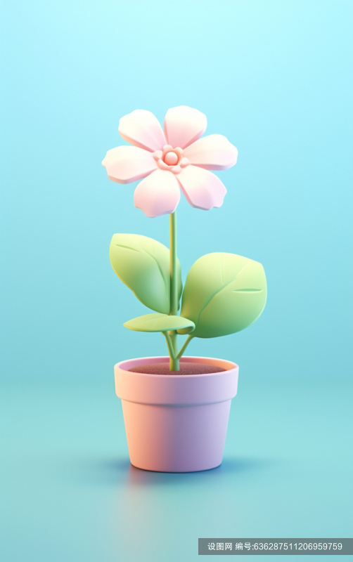 立体3d花朵元素素材图jpg下载_编号636287511206959759-设图网