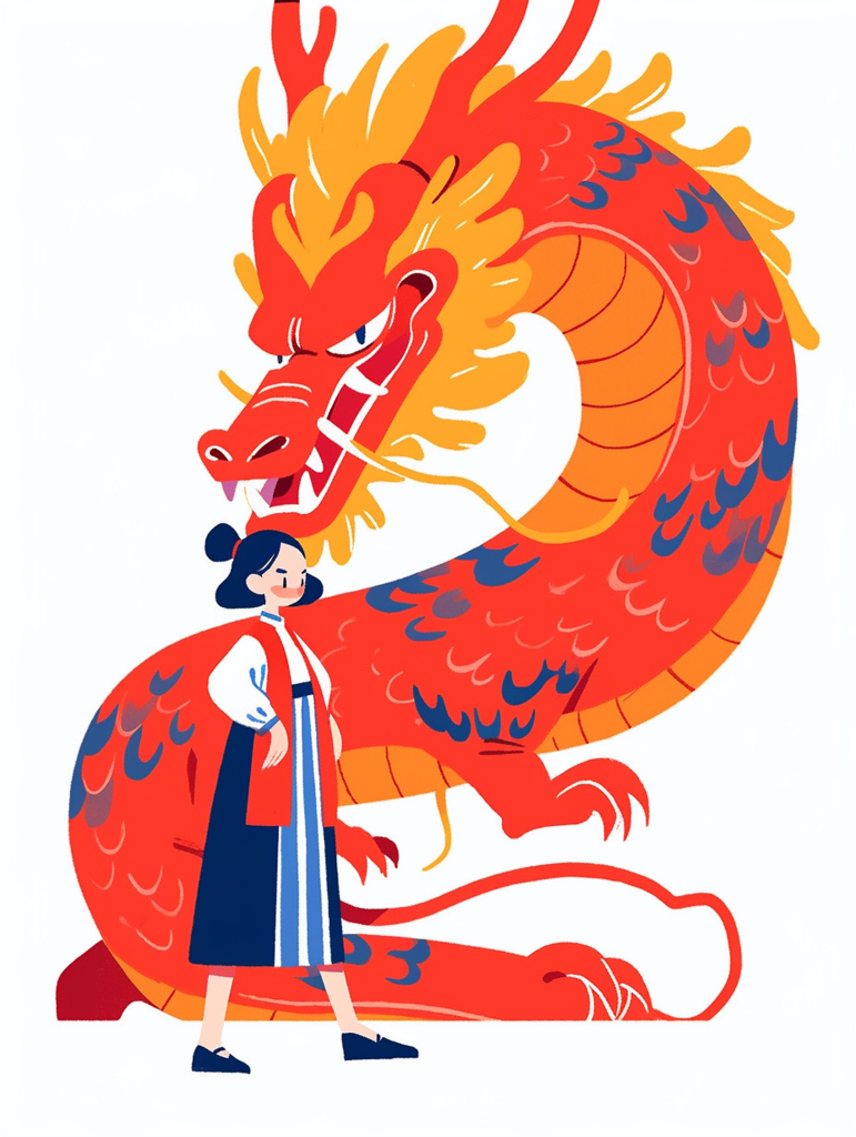 中国龙素材AI图数字艺术图