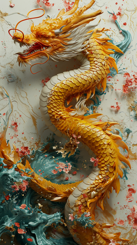 简约中国龙素材AI图