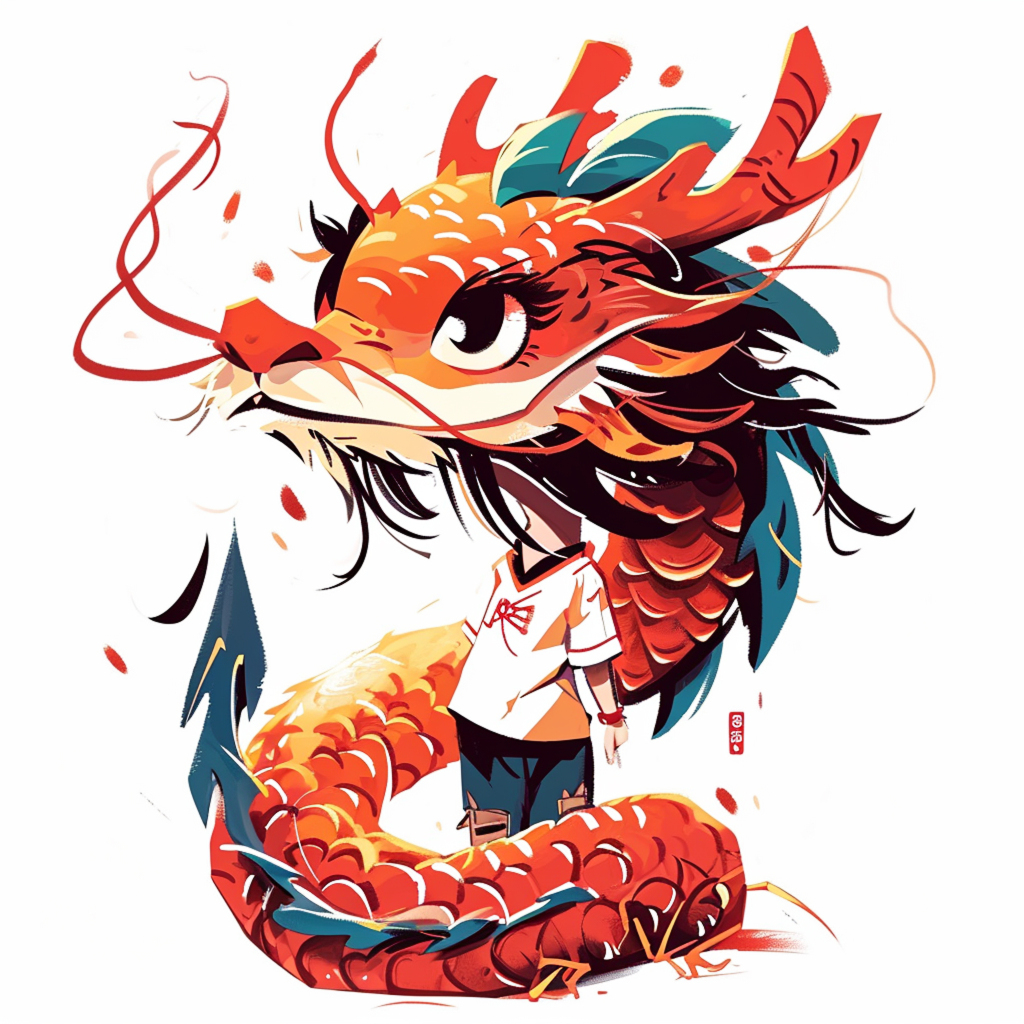 中国龙素材AI图