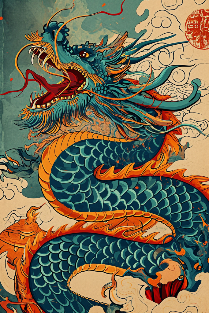 龙元素素材AI图背景素材