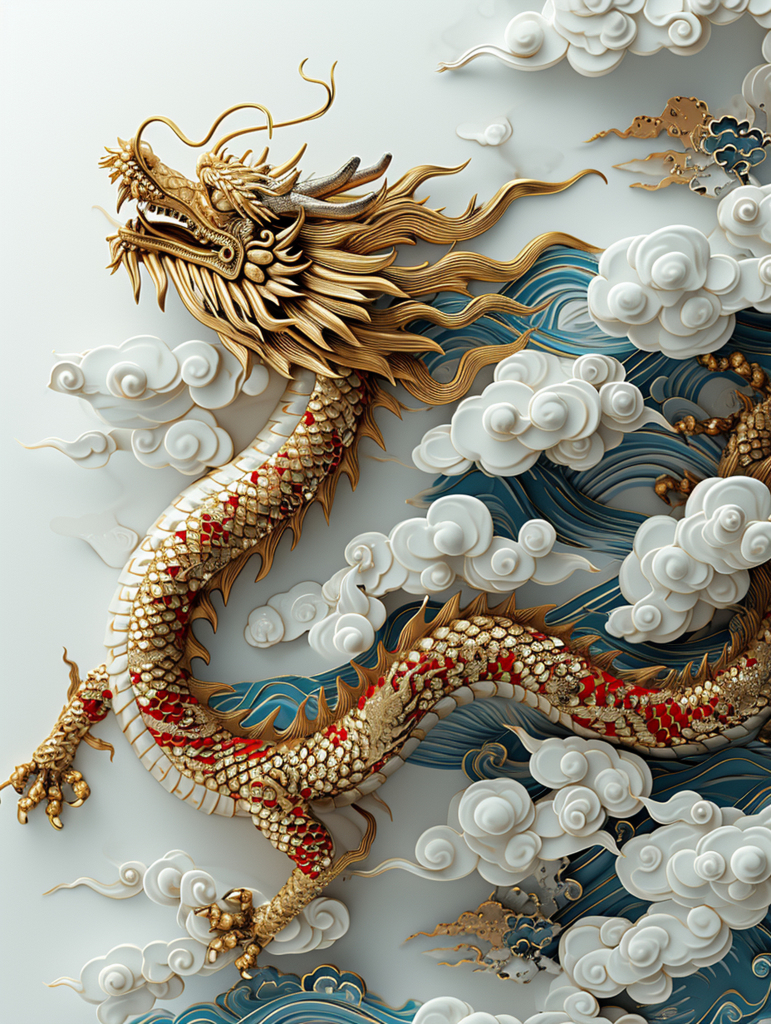 数字艺术霸气龙大气龙素材图片