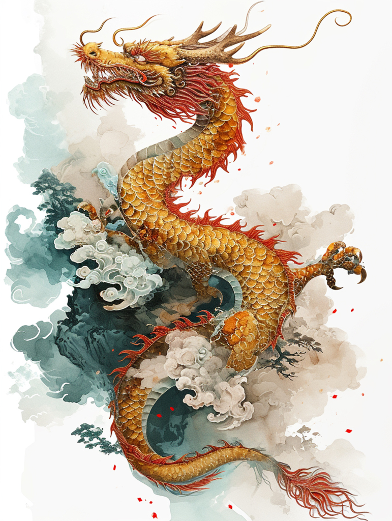 数字艺术霸气龙大气龙素材图片