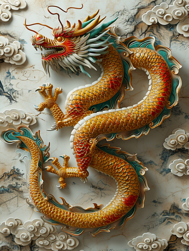 数字艺术霸气龙大气龙素材图片