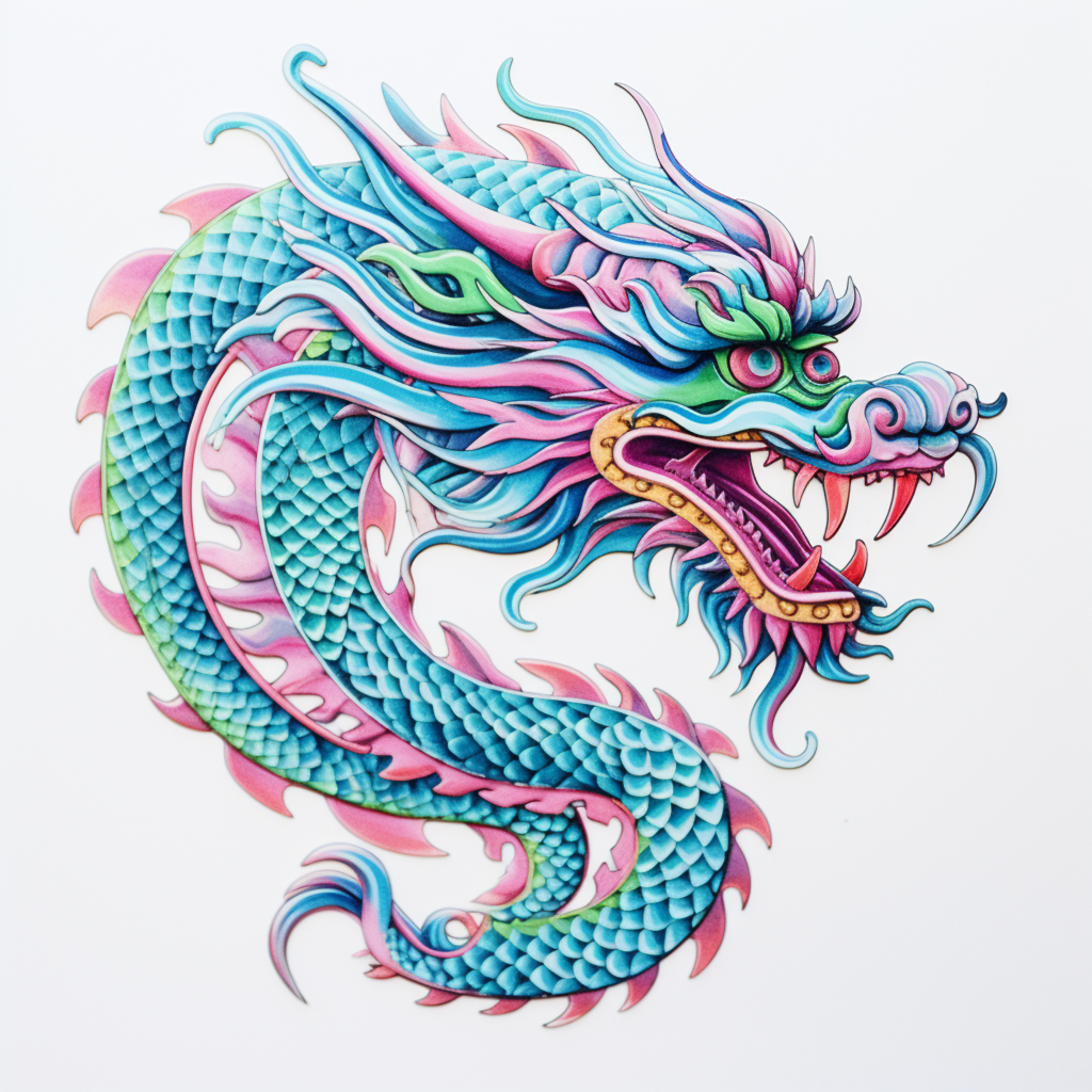 数字艺术龙元素图片素材图