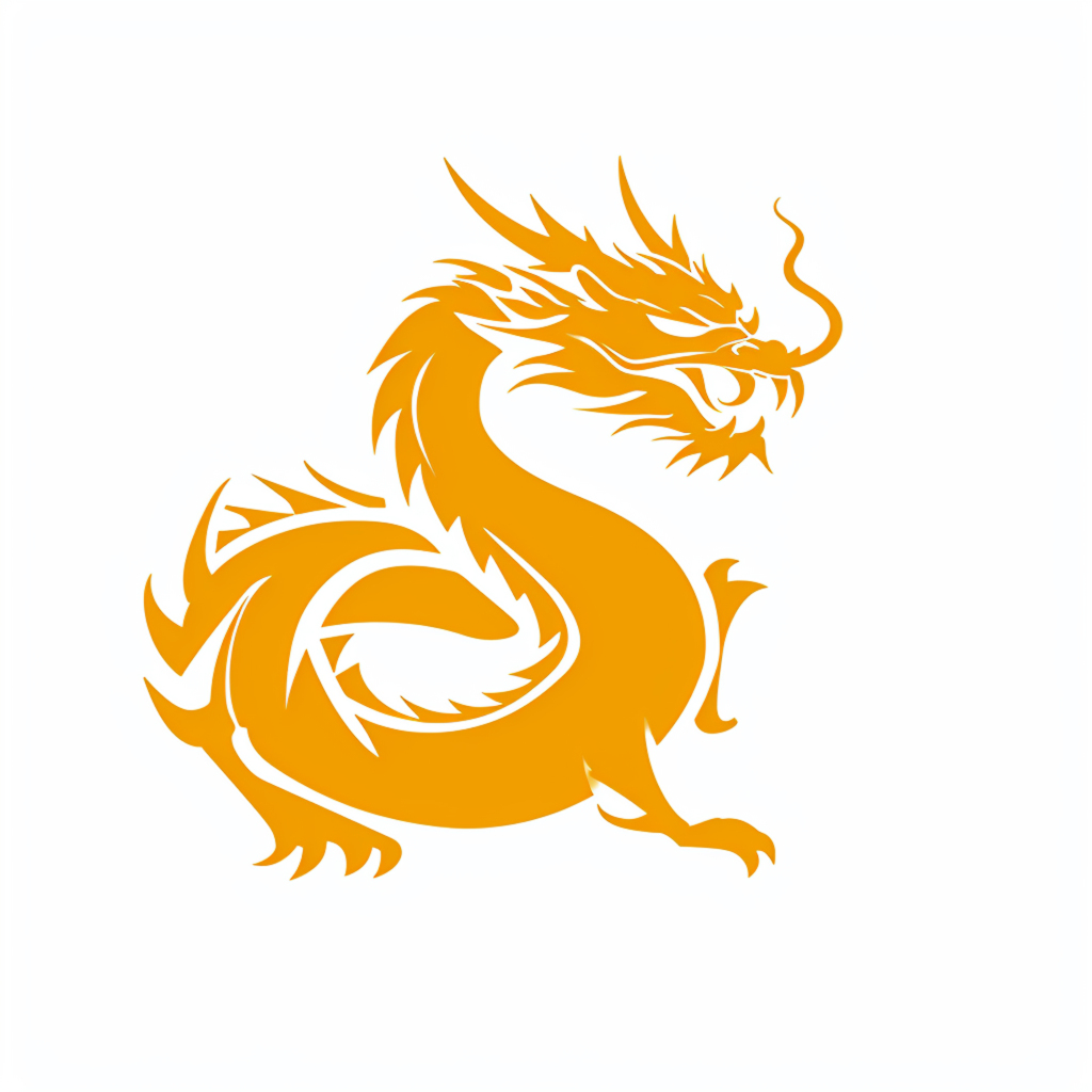 龙剪影素材图片元素