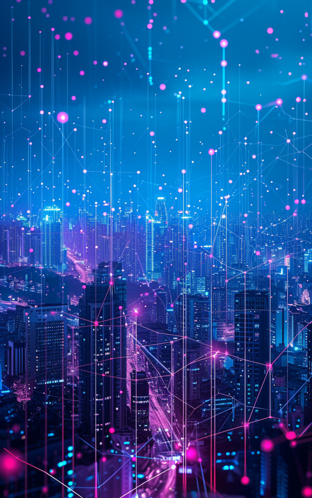 城市科技背景素材图