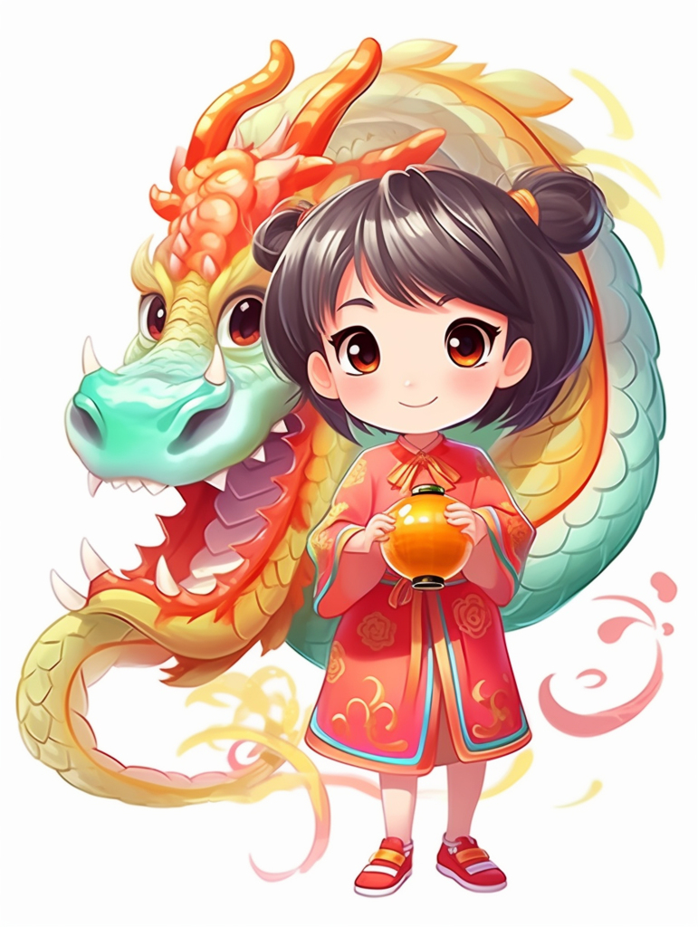 龙元素新年元素背景素材图片