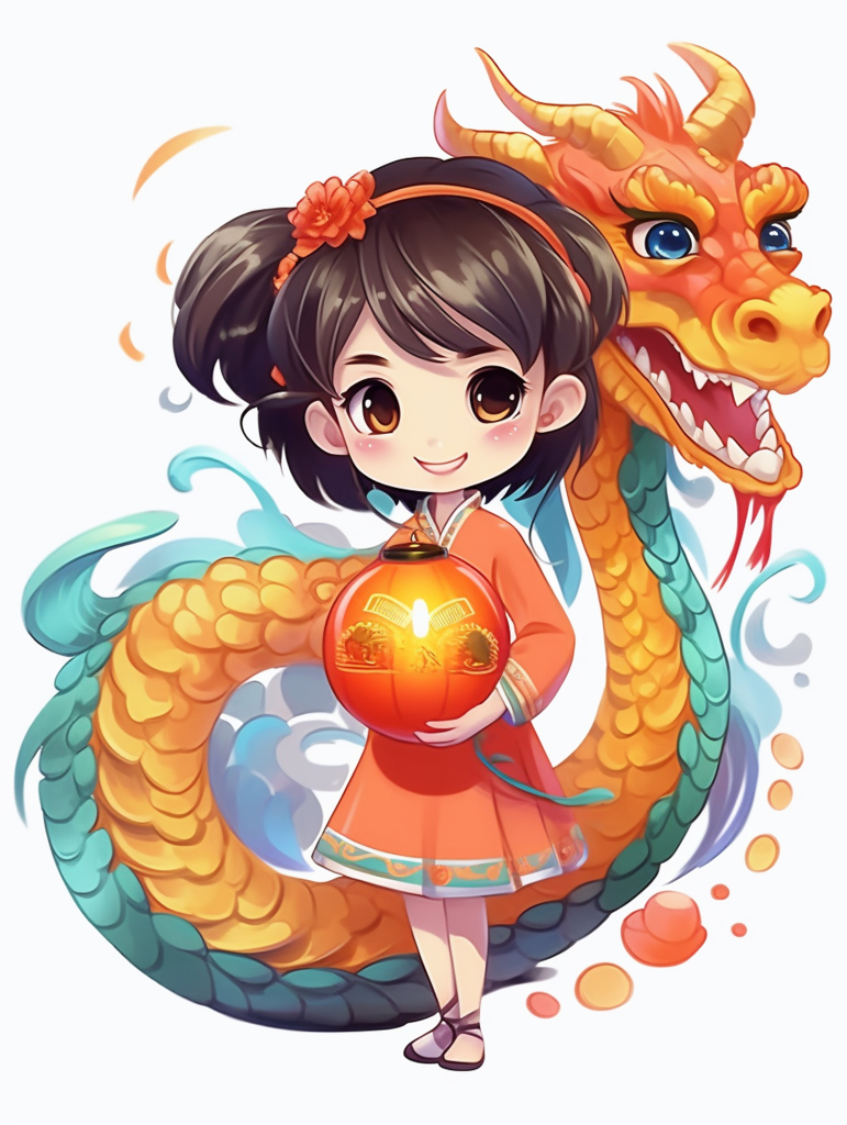龙元素新年元素背景素材图片
