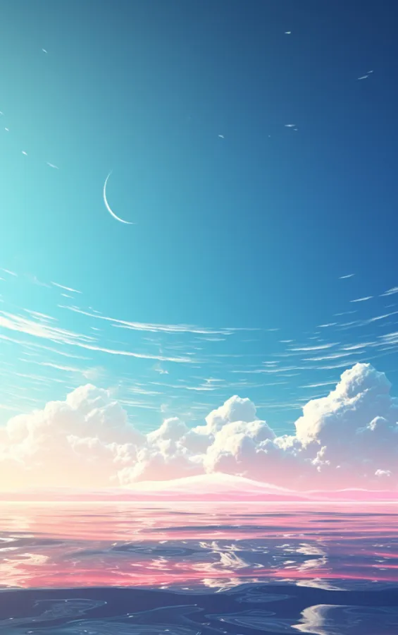 简约蓝天白云素材图ai图背景