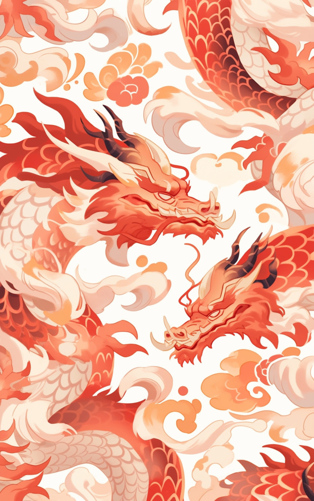 龙年插画素材图片