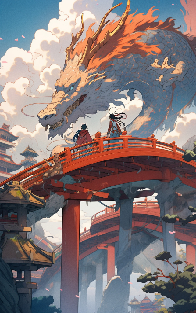 龙年插画素材图片背景