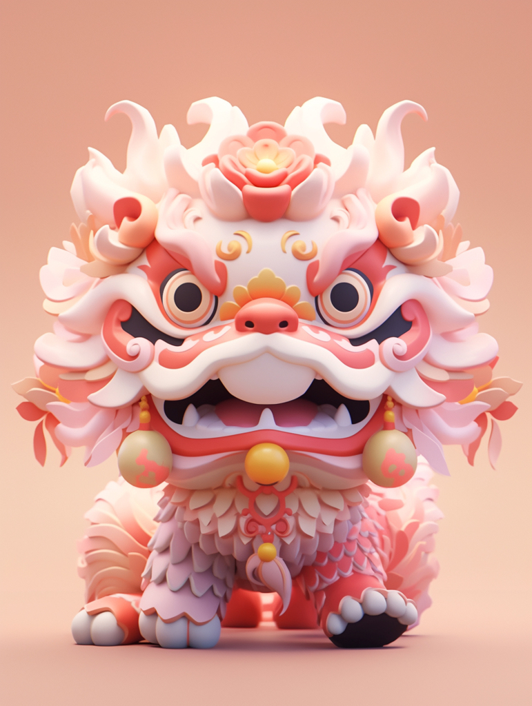 简约狮子元素素材图片