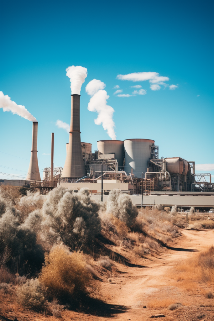 工业科技发电站摄影图