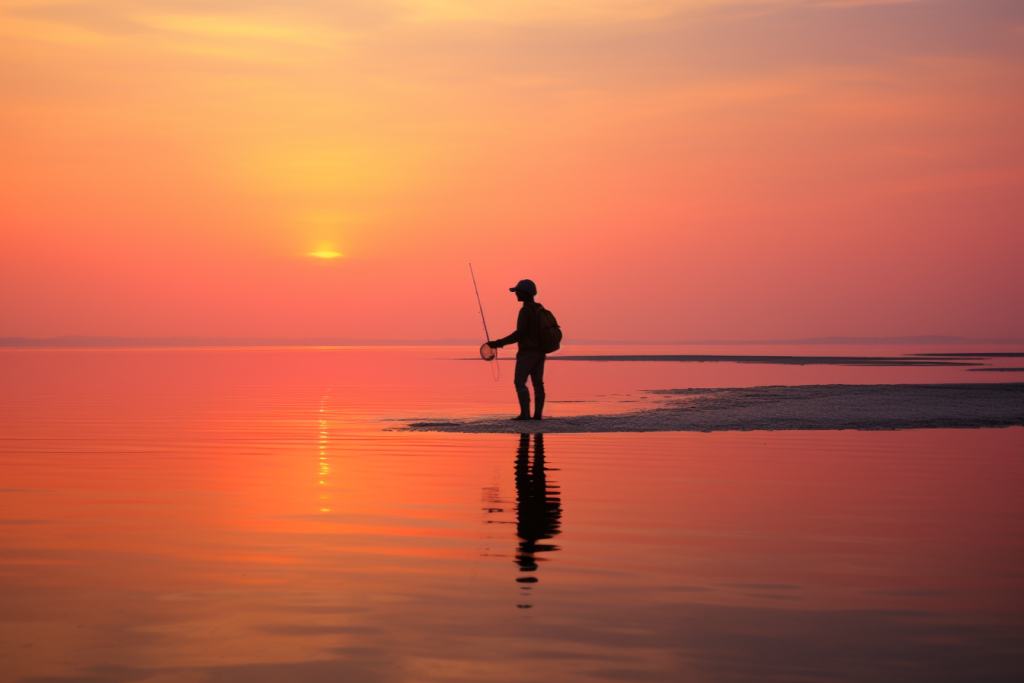 海鲜赶海人物摄影图