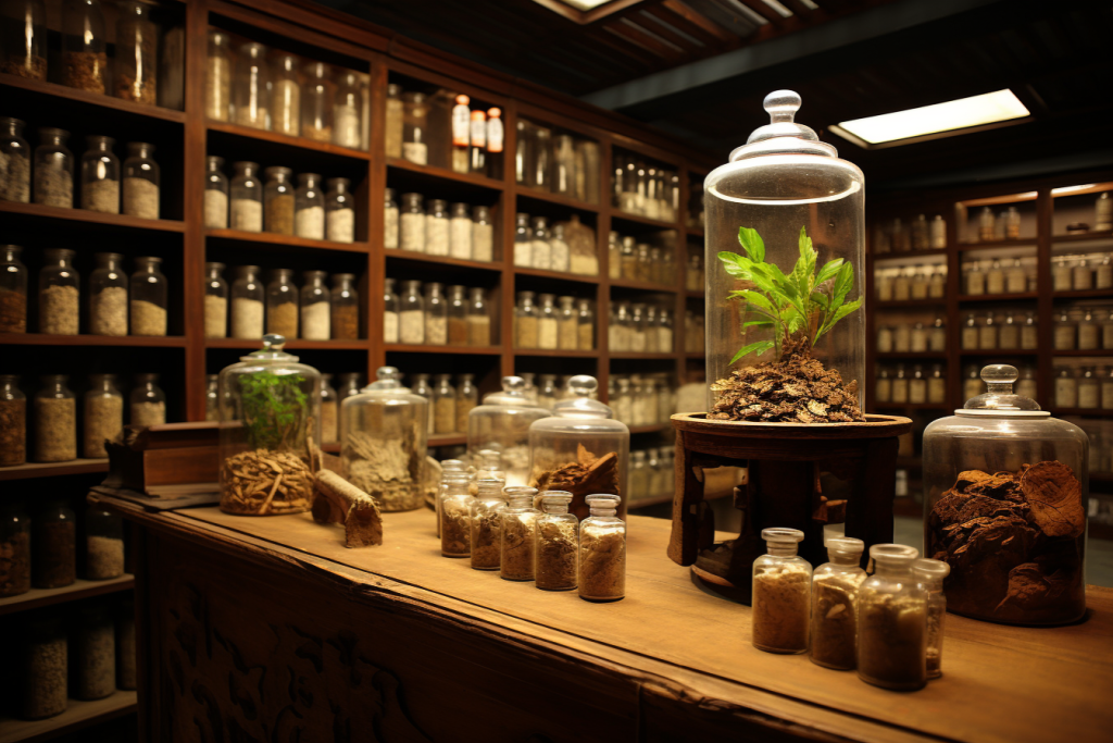 文化中医药房摄影图