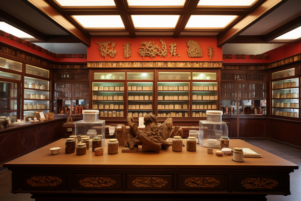 中草药中医药房摄影图