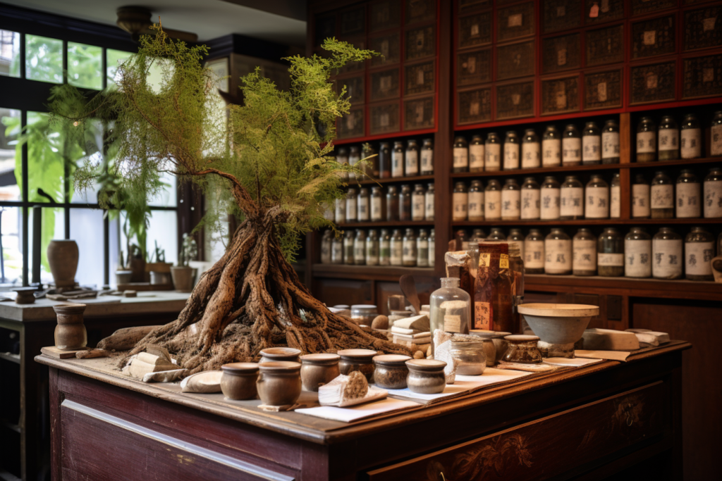 名医馆中医药房摄影图