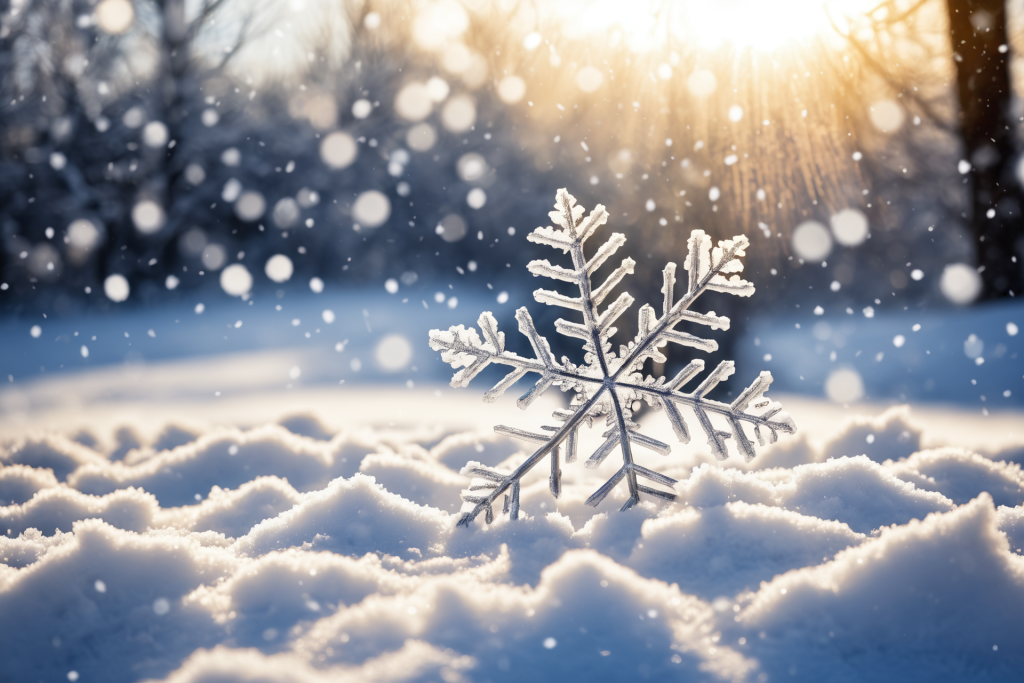 冬雪冬天下雪飘雪摄影图