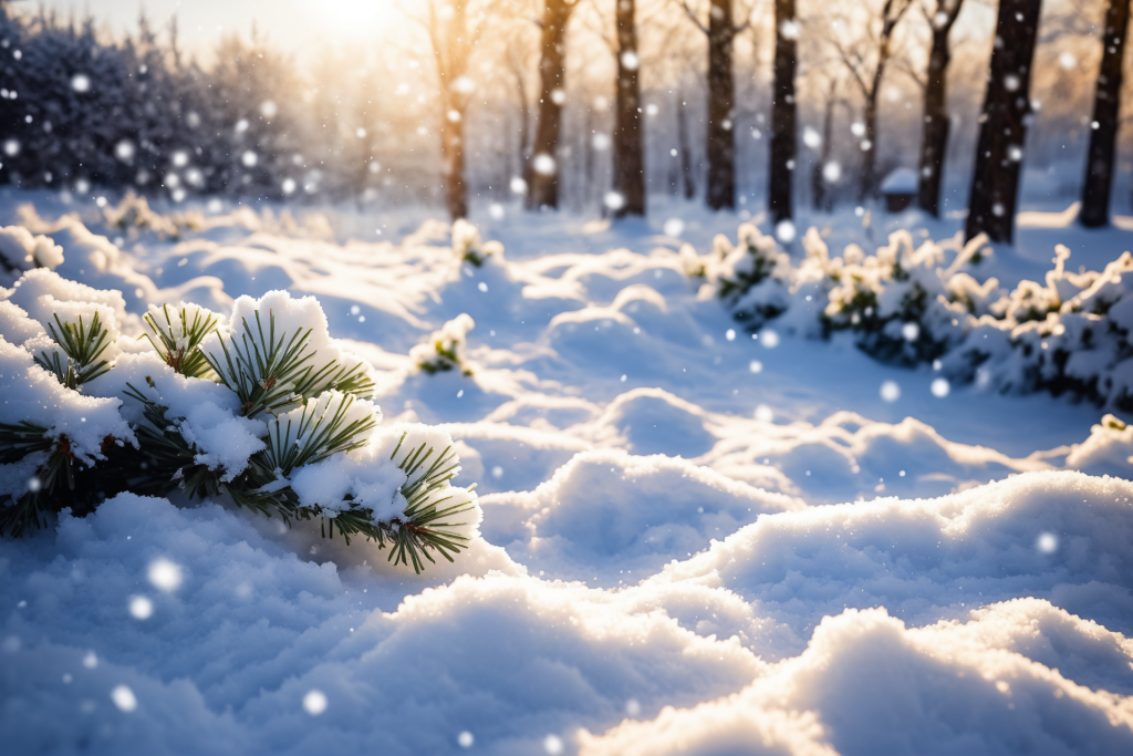 冬雪冬天下雪飘雪摄影图