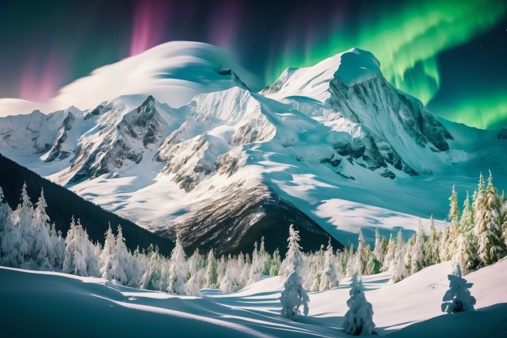 旅游高原雪山风景摄影图