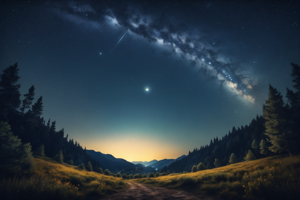 梦幻星空高清摄影图片