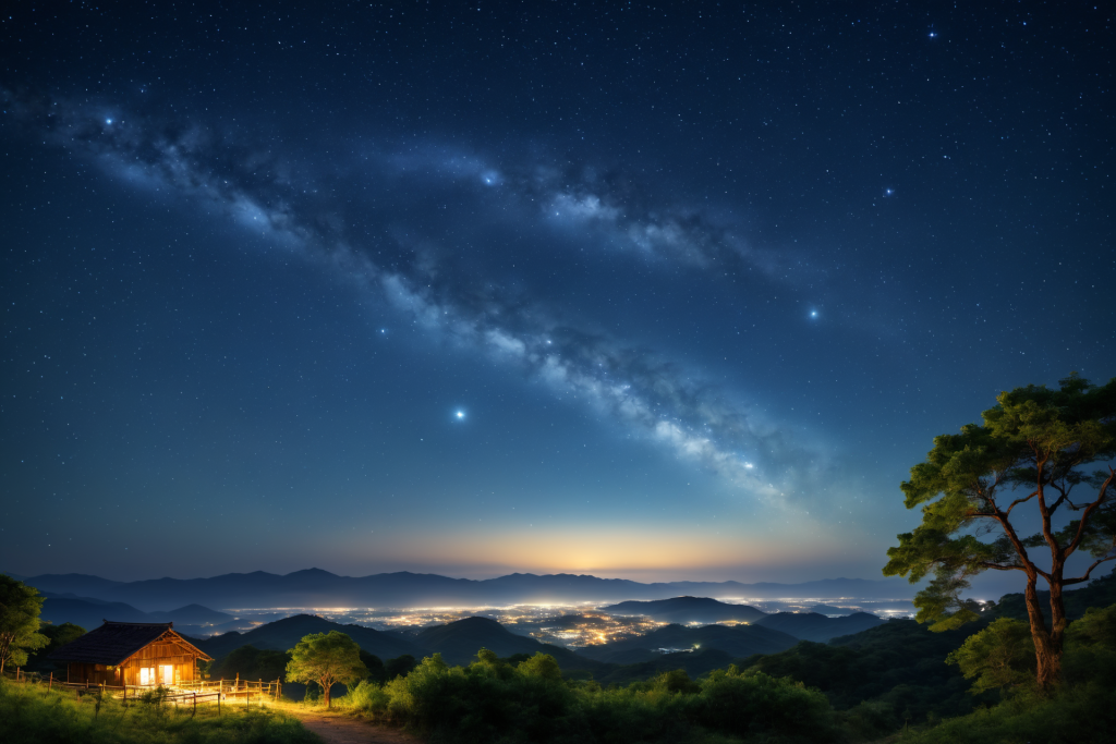 梦幻星空高清摄影图片
