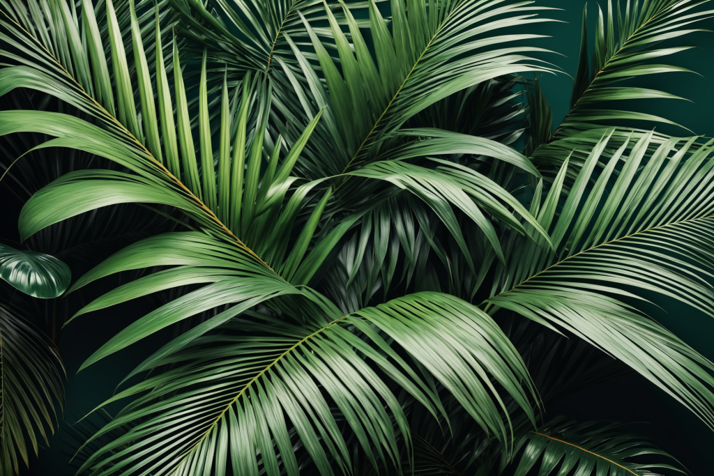 自然植物绿色树叶背景图