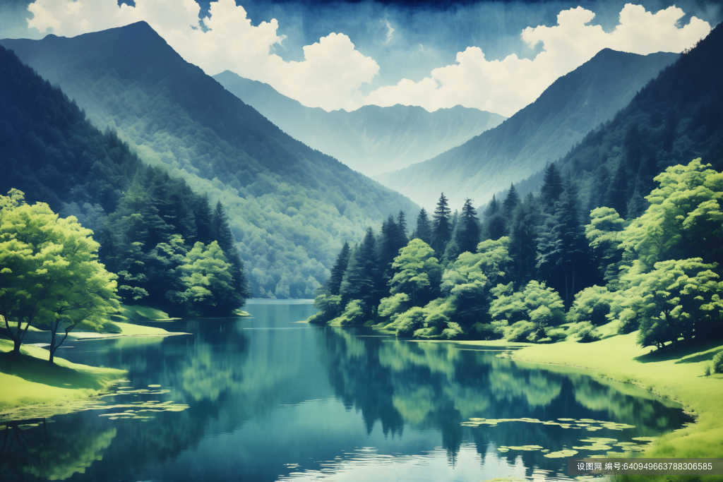 自然景观湖水摄影图png下载_编号640949663788306585-设图网