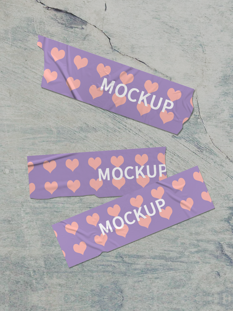 贴纸vi样机展示图