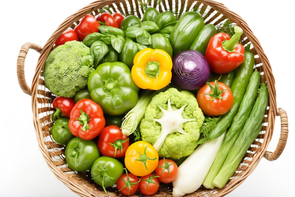 新鲜蔬菜花菜摄影图