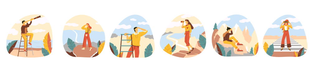 探险者插画广告设计