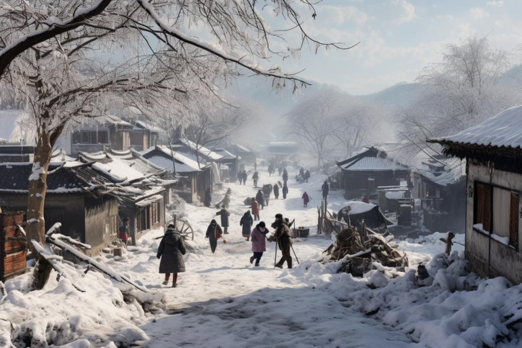雪乡风情高清图片摄影图