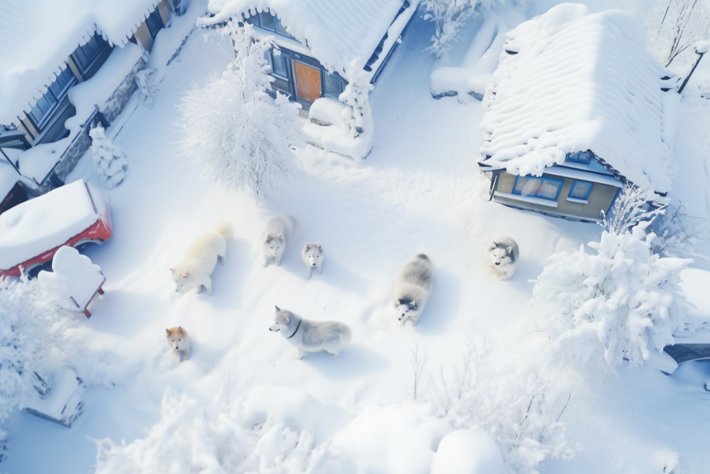 雪景高清图片摄影图