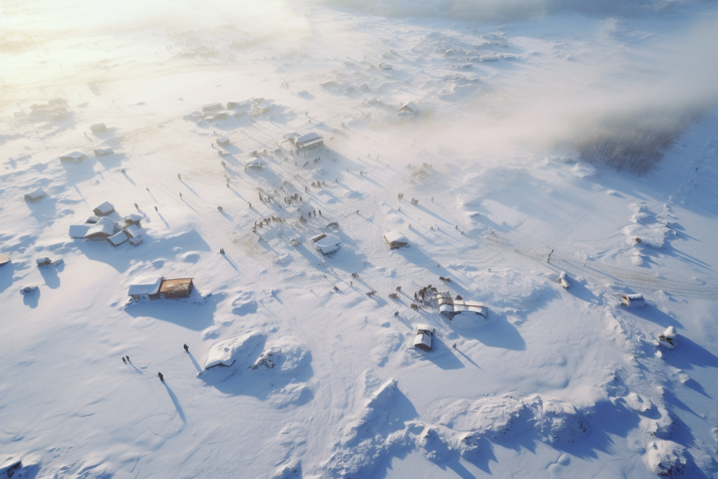 雪景高清图片摄影图