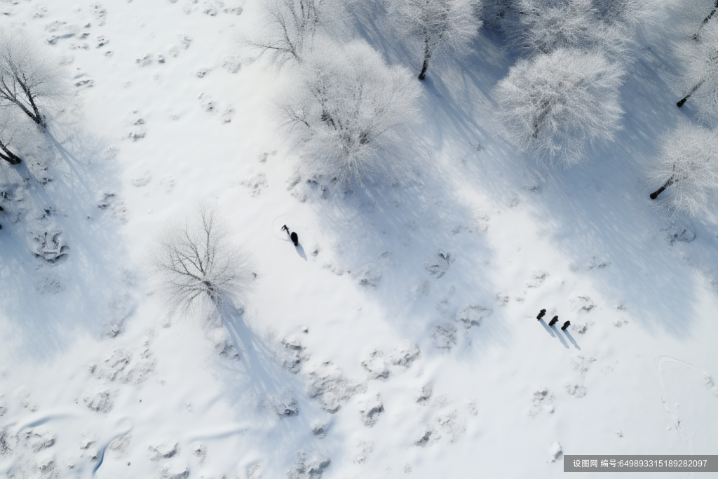 冬天雪景高清图片摄影图