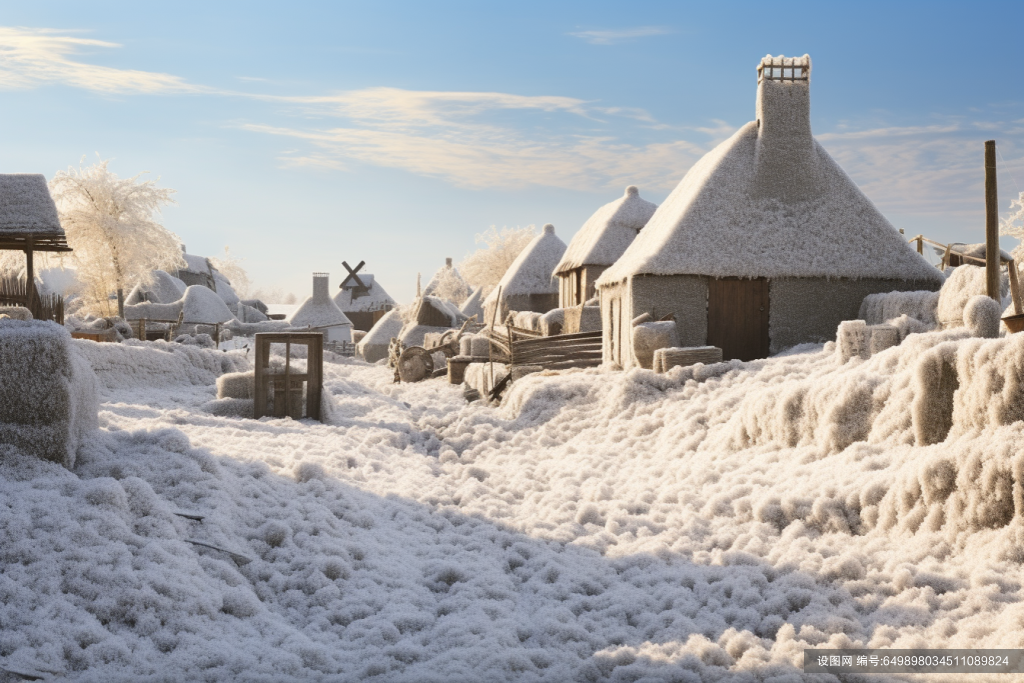 雪景高清图片摄影图