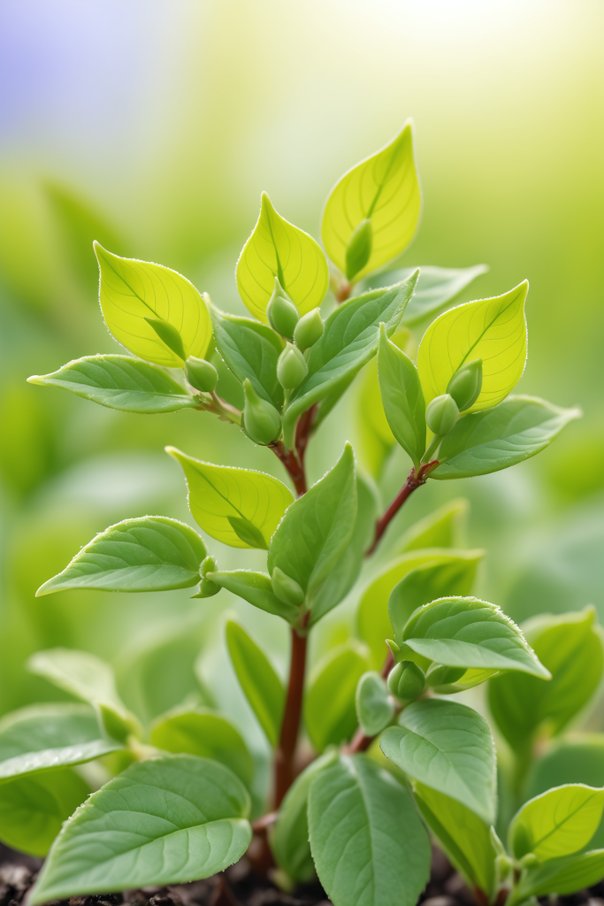 植物绿叶植被嫩芽摄影图图片