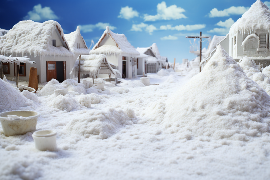 雪乡风景高清图片摄影图