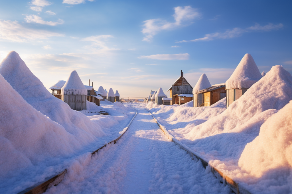 雪乡风景高清图片摄影图