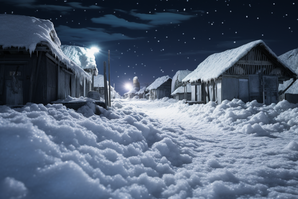 雪乡高清图片摄影图