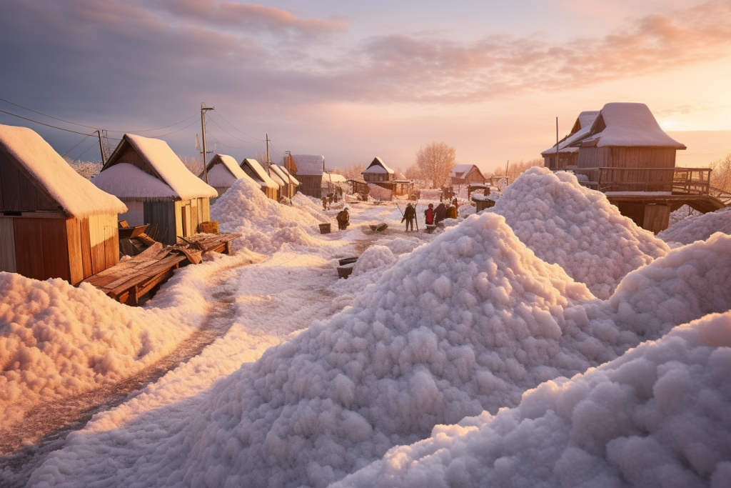 雪乡高清图片摄影图