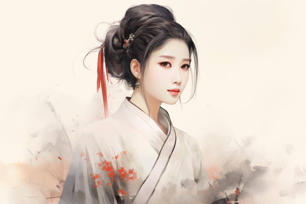 国潮美女人物形象