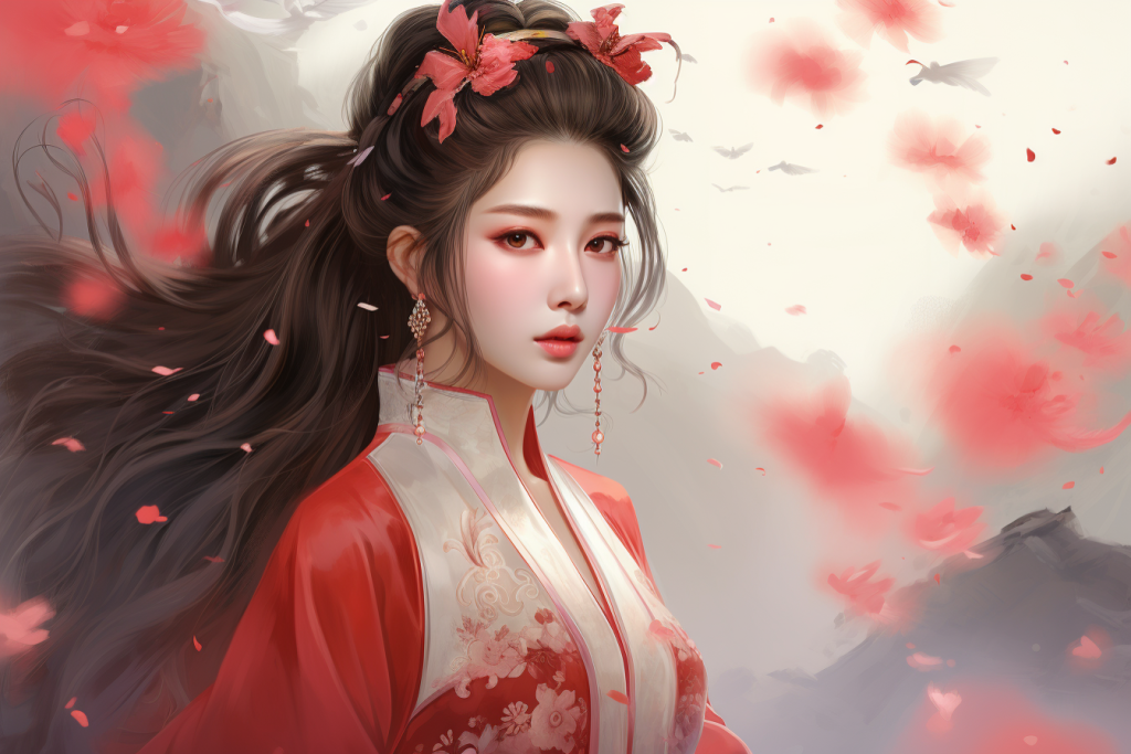 国潮女孩人物形象