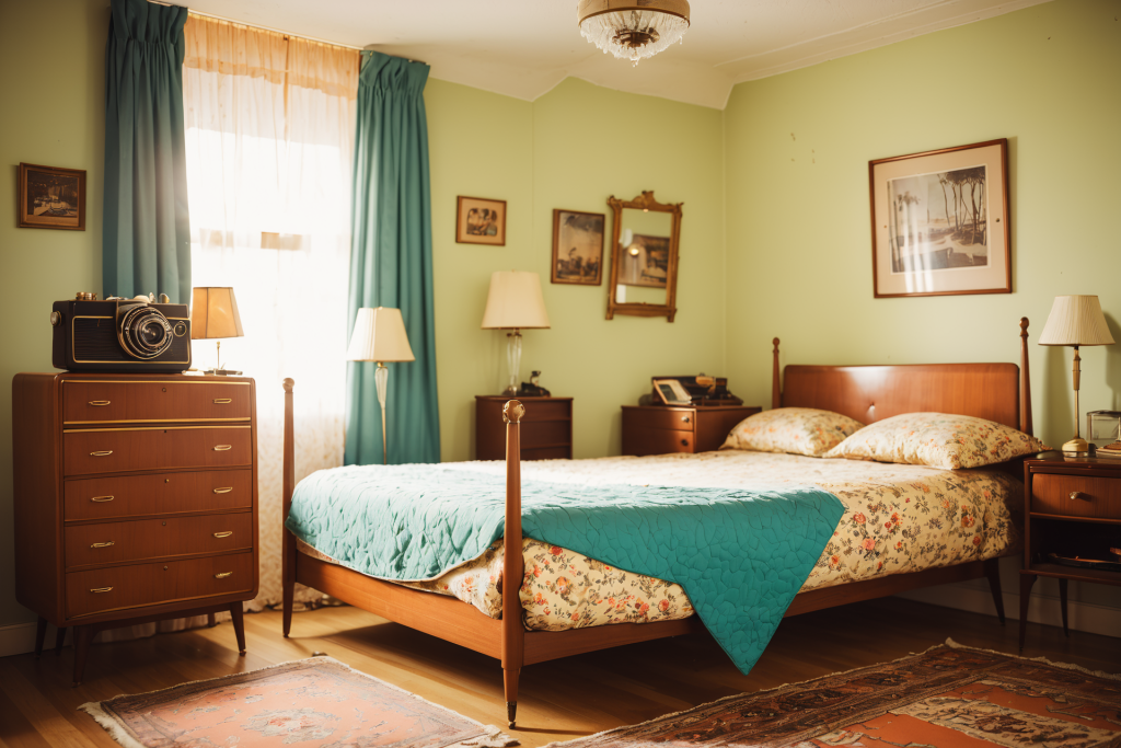 舒适装潢室内卧室摄影图图片