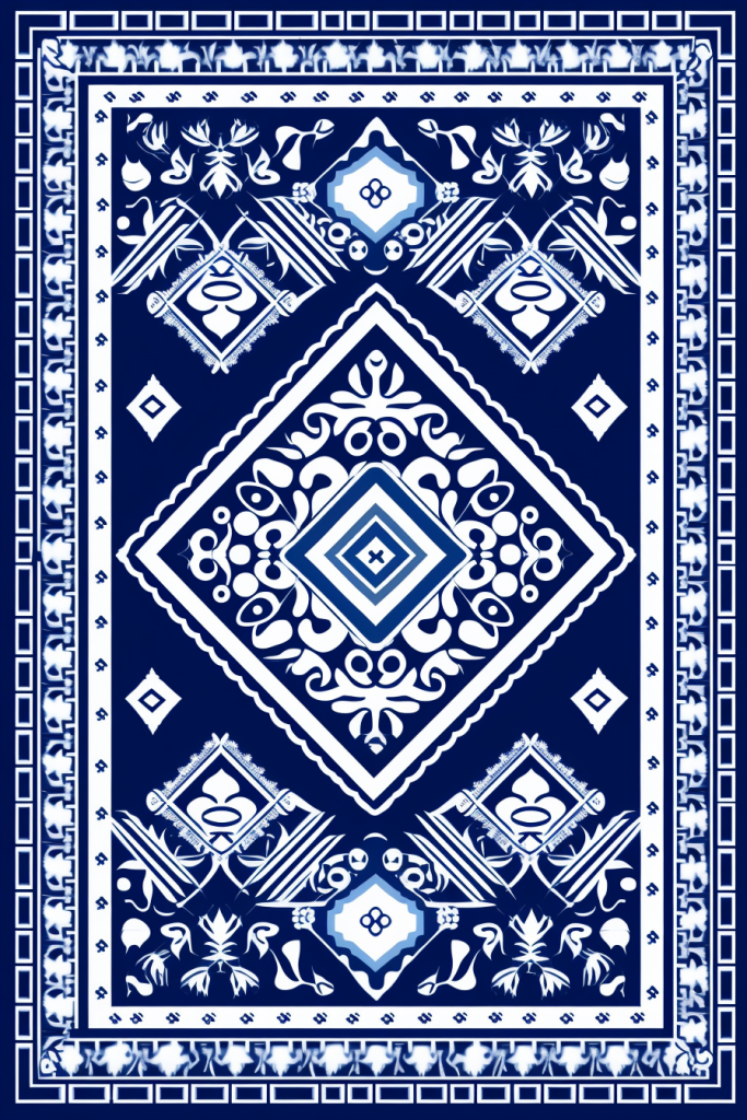 青花瓷图形插图绘画