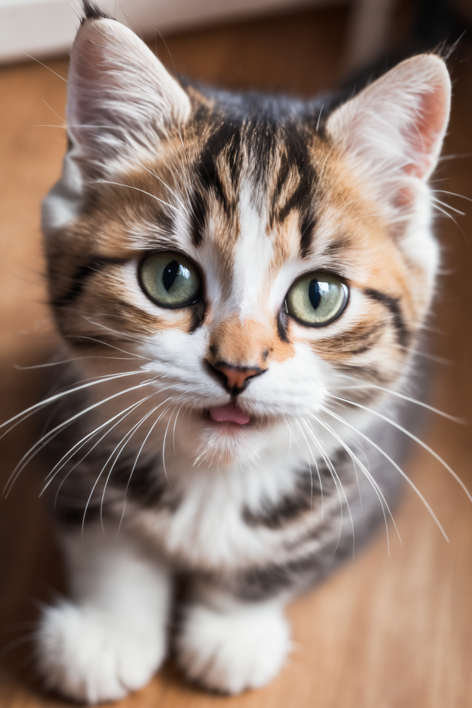 毛绒小猫摄影图图片