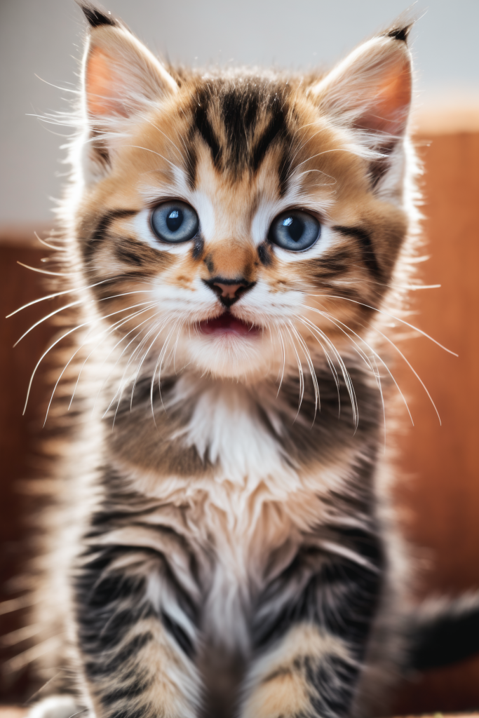 幼崽猫科动物花猫可爱萌宠小猫摄影图图片