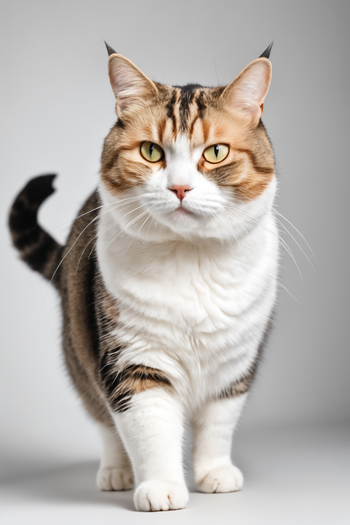 花猫可爱萌宠小猫摄影图图片
