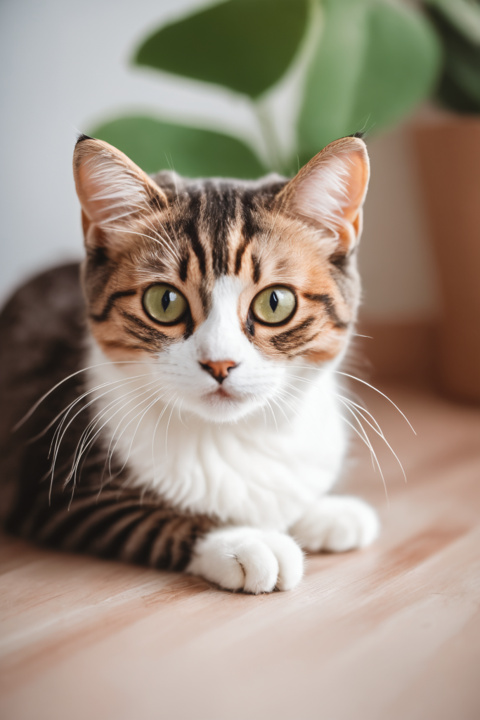 小猫花猫可爱萌宠猫咪摄影图图片